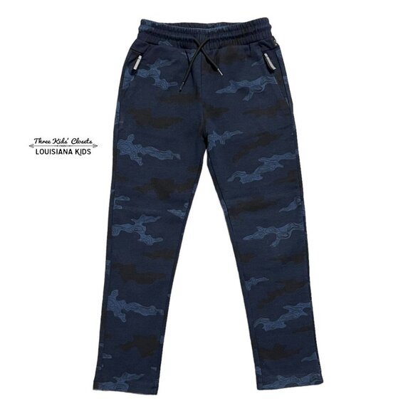 Mayoral Other - Mayoral 7Y Indigo Camouflage Knit Sweatpants Jogger Pants